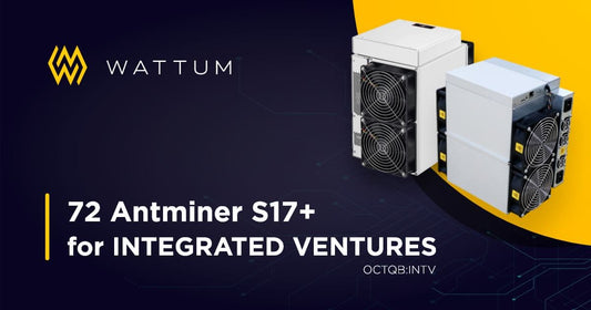 Integrated Ventures acquires another batch of 72 Antminer S17+ powered by Wattum Customized Asic Firmware